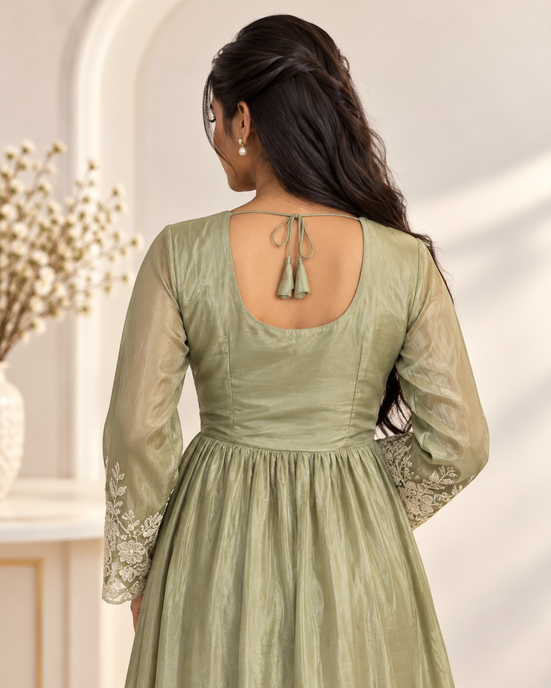 Meher-e-Noor - Embroidered Palazzo Set