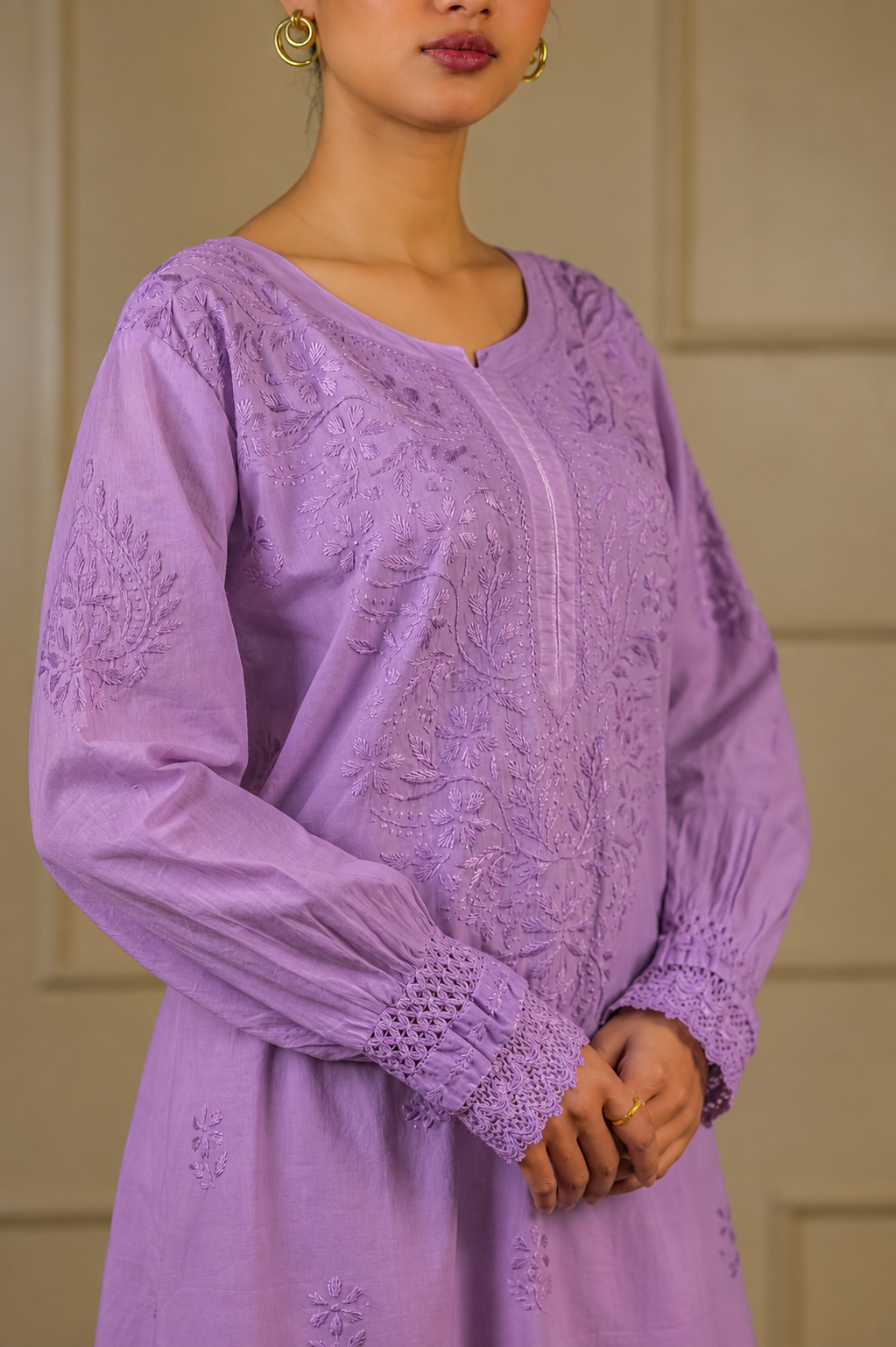 Noor-e-Lucknow - Chikankari Embroidered Kurta Salwar