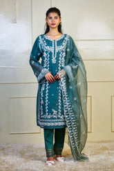 Silk Straight-Cut Suit