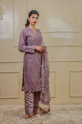 Georgette Embroidered Suit