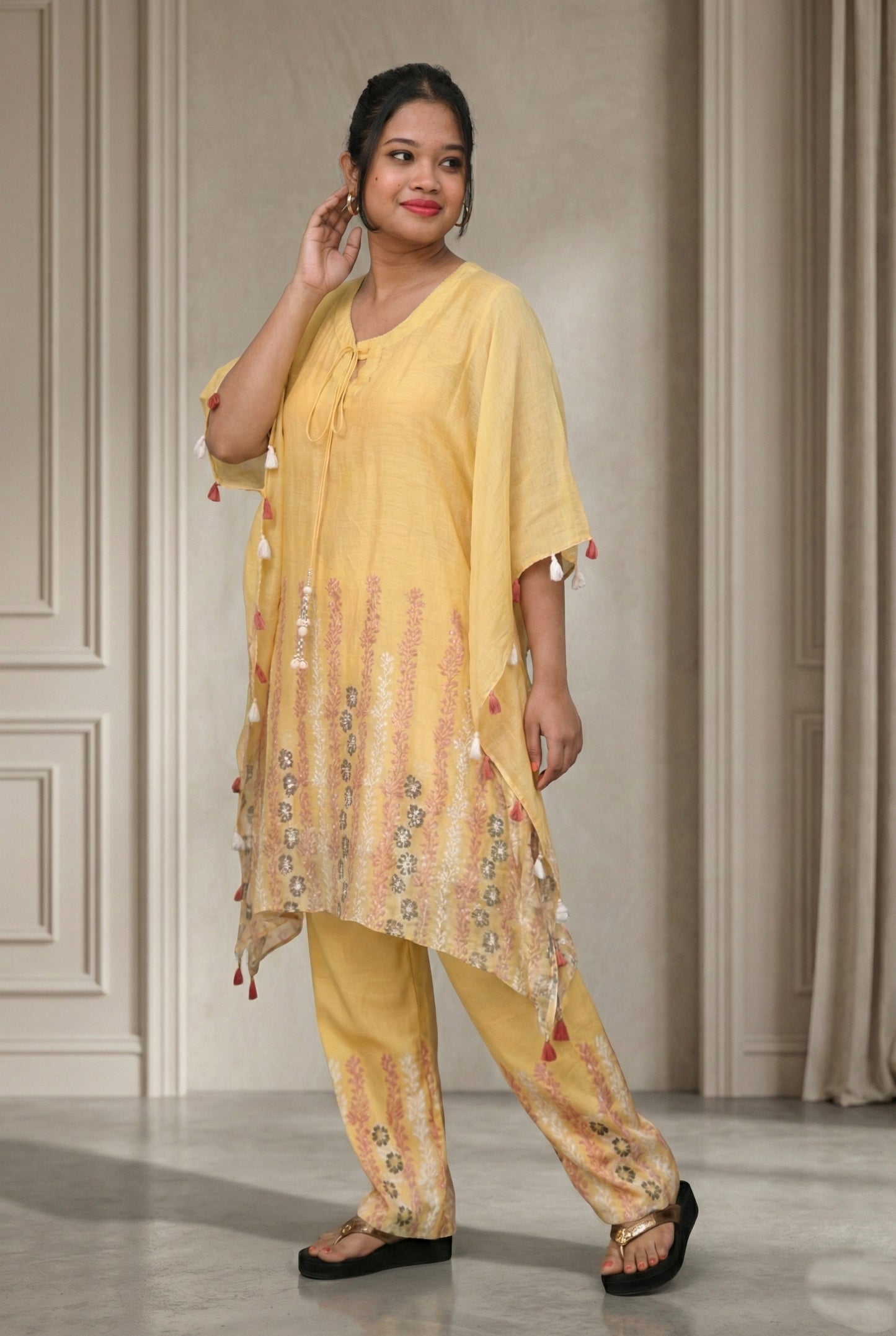 Meher-e-Noor - Floral Printed Kurta Set