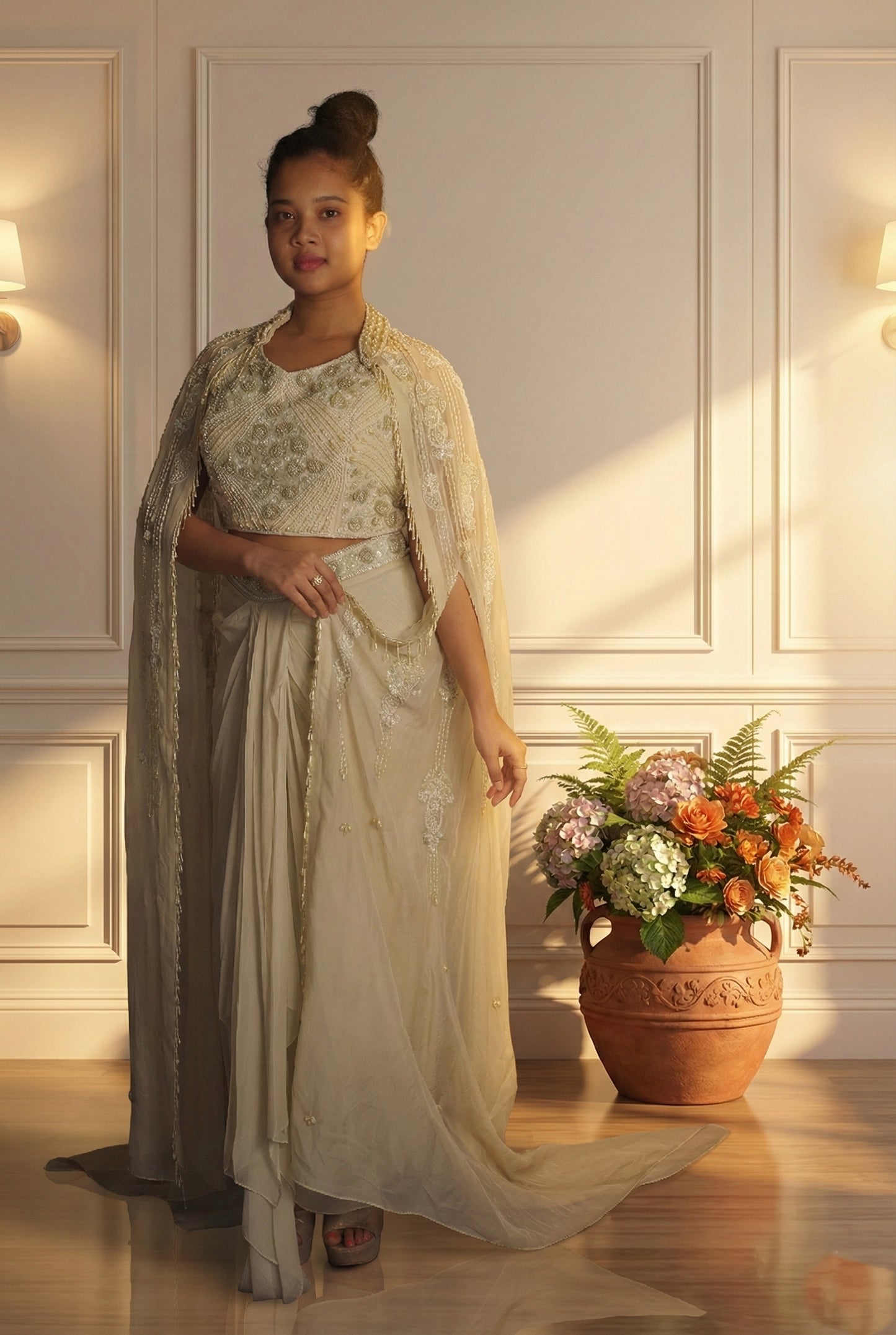 Meher-e-Noor - Luxe Embellished Drape Set