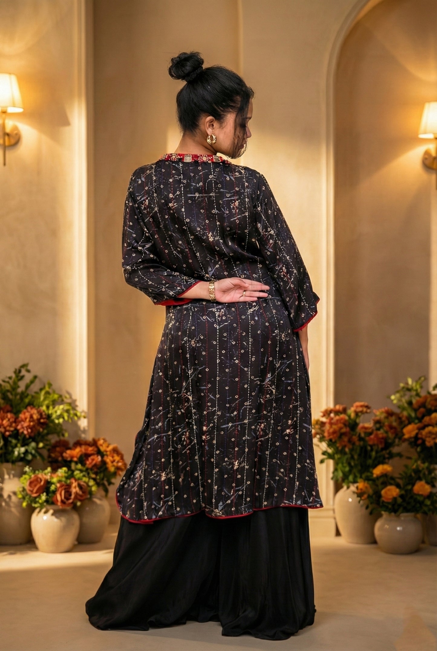 Meher-e-Noor - Co-Ord Set with Printed Jacket