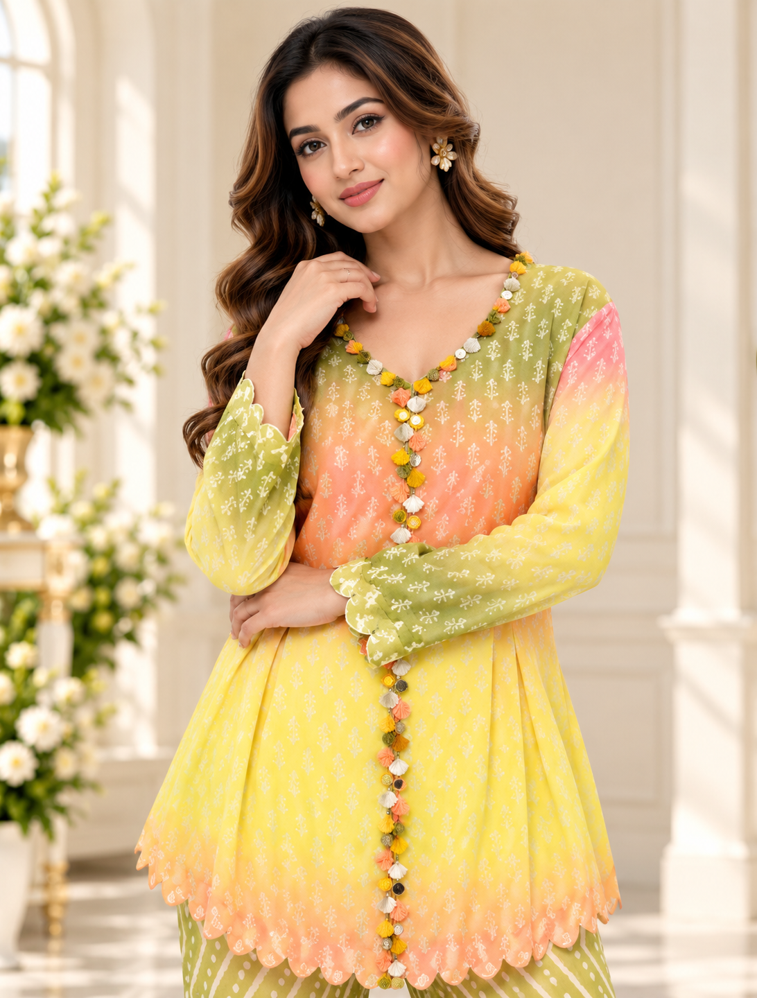 Meher-e-Noor - Peplum Indo-Western Set
