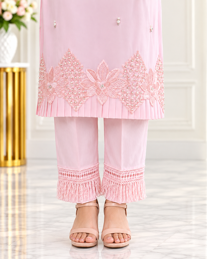Zahra-E-Noor - Pakistani Kurta Set with Organza Dupatta