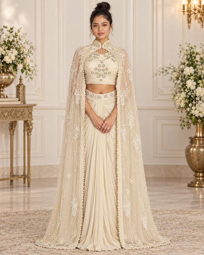 Meher-e-Noor - Luxe Embellished Drape Set