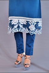 Royal Blue Embroidered Suit