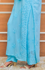 Sky Blue Pakistani Lawn Suit
