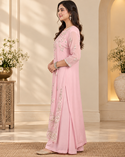 Meher-e-Noor - Embroidered Anarkali Gown