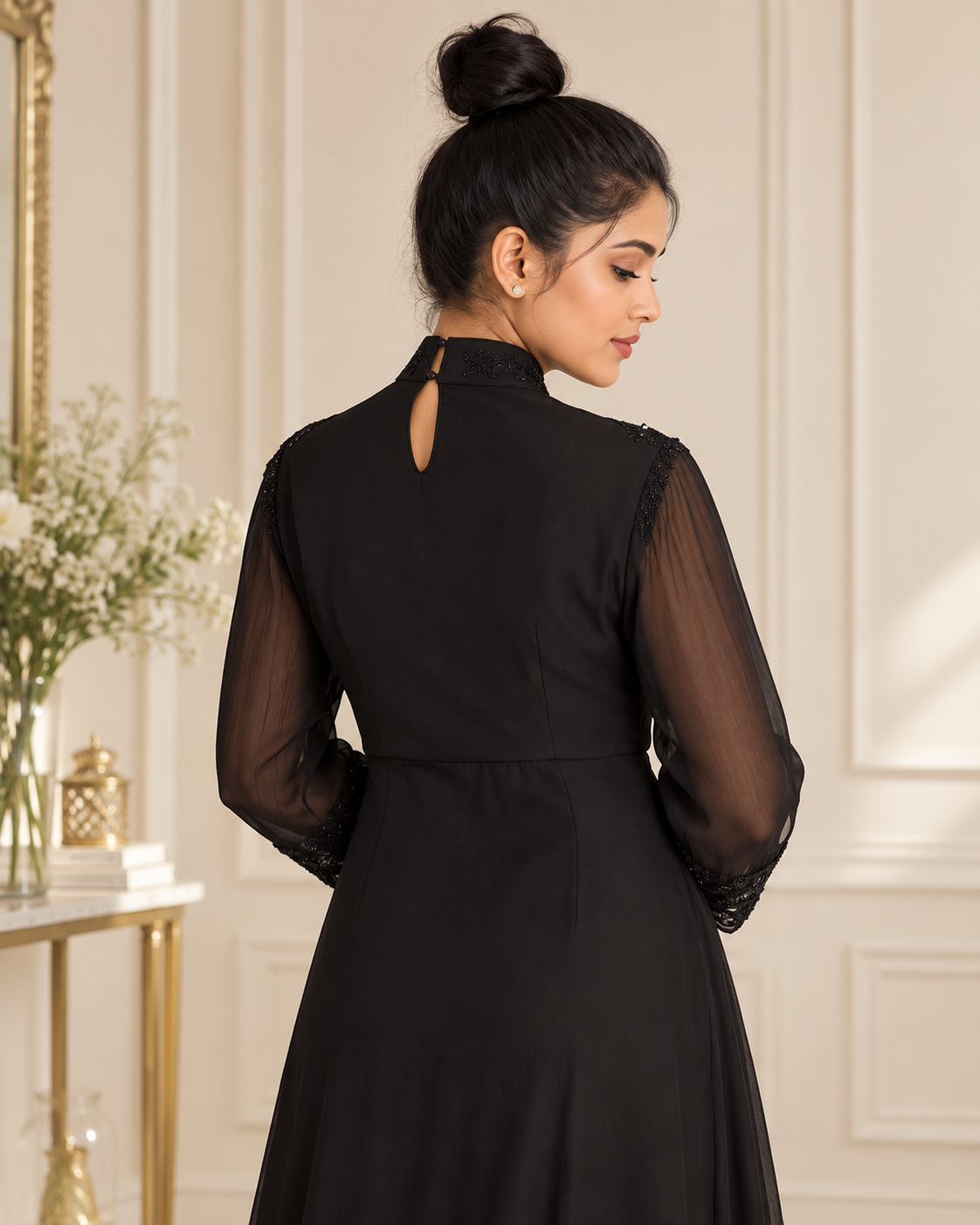 Noor-e-Mehfil - Sequin Kurta Palazzo Set