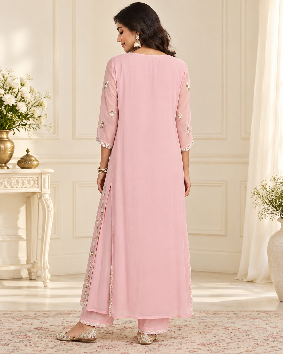 Meher-e-Noor - Embroidered Anarkali Gown
