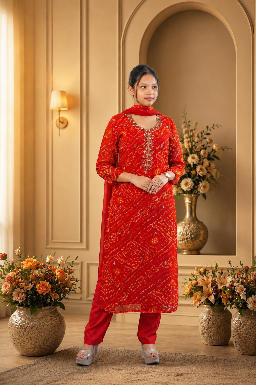 Noor-e-Rubab – Golden Embroidered Suit