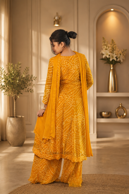 Noor-e-Rubab – Long Anarkali Sharara Set