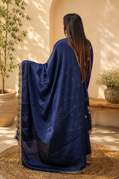 Noor-e-Mehfil - Gold Medallion Bridal Plazzo Suit