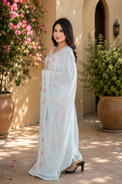 Zahra-E-Noor - Full Floral Style Embroidered Pakistani Suit