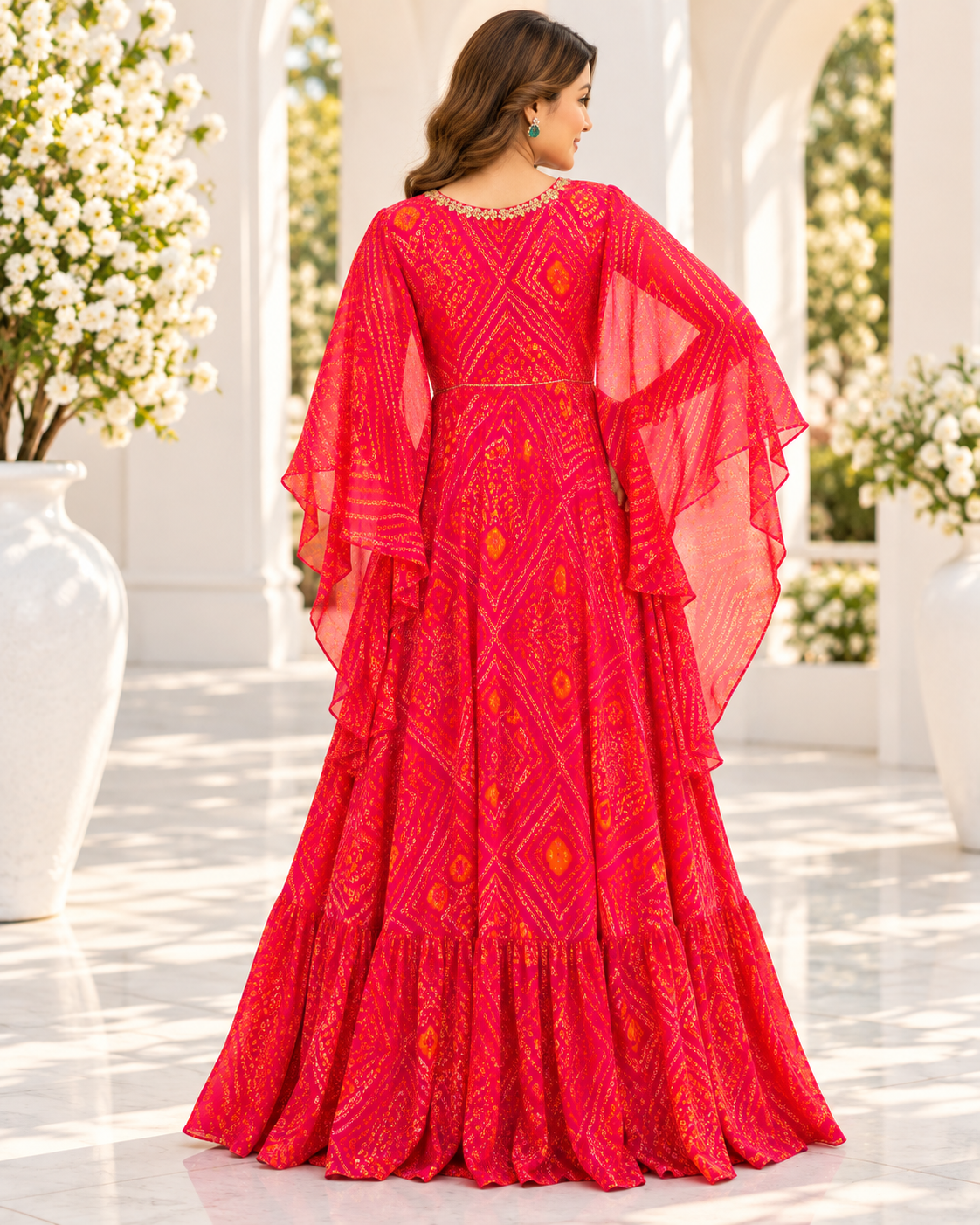 Noor-e-Rubab – Embroidered Cape Gown