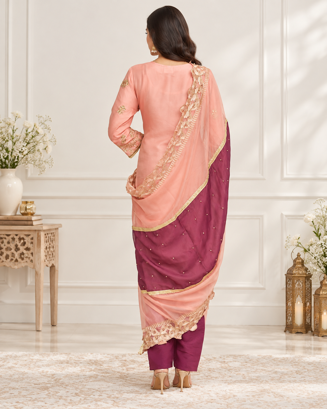 Noor-e-Mehfil - Embroidered Kurta Pant Set