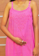 Blush Pink Lucknavi Chikankari Suit