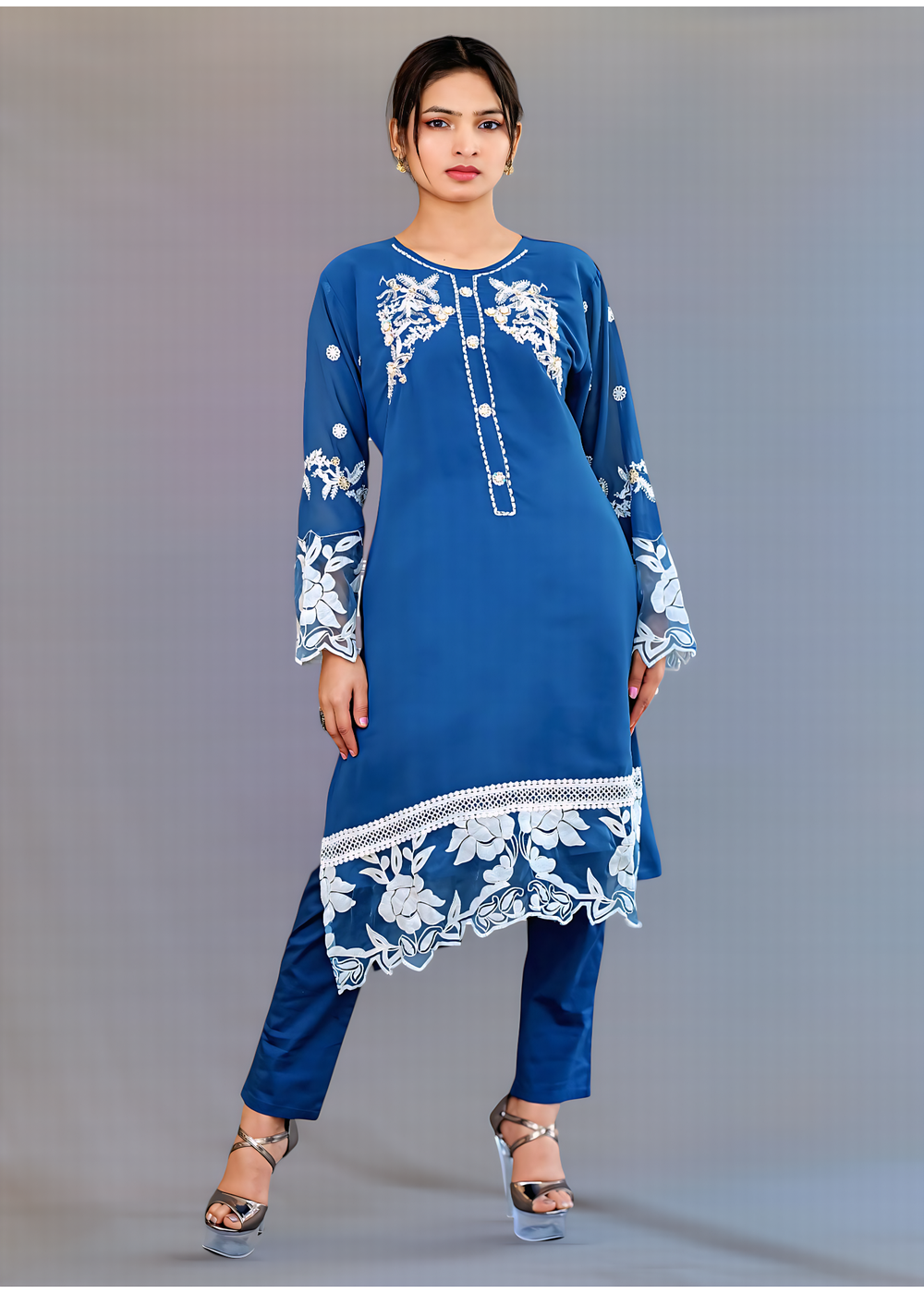 Straight-cut kurta