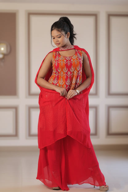 Pink Sharara Suit