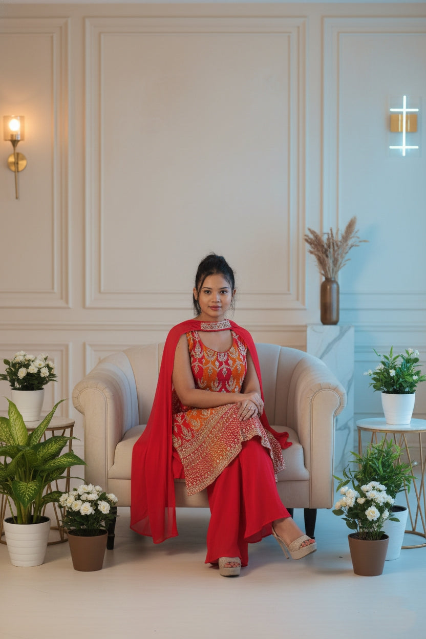 Pink Sharara Suit