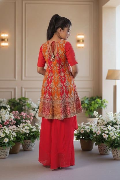 Pink Sharara Suit