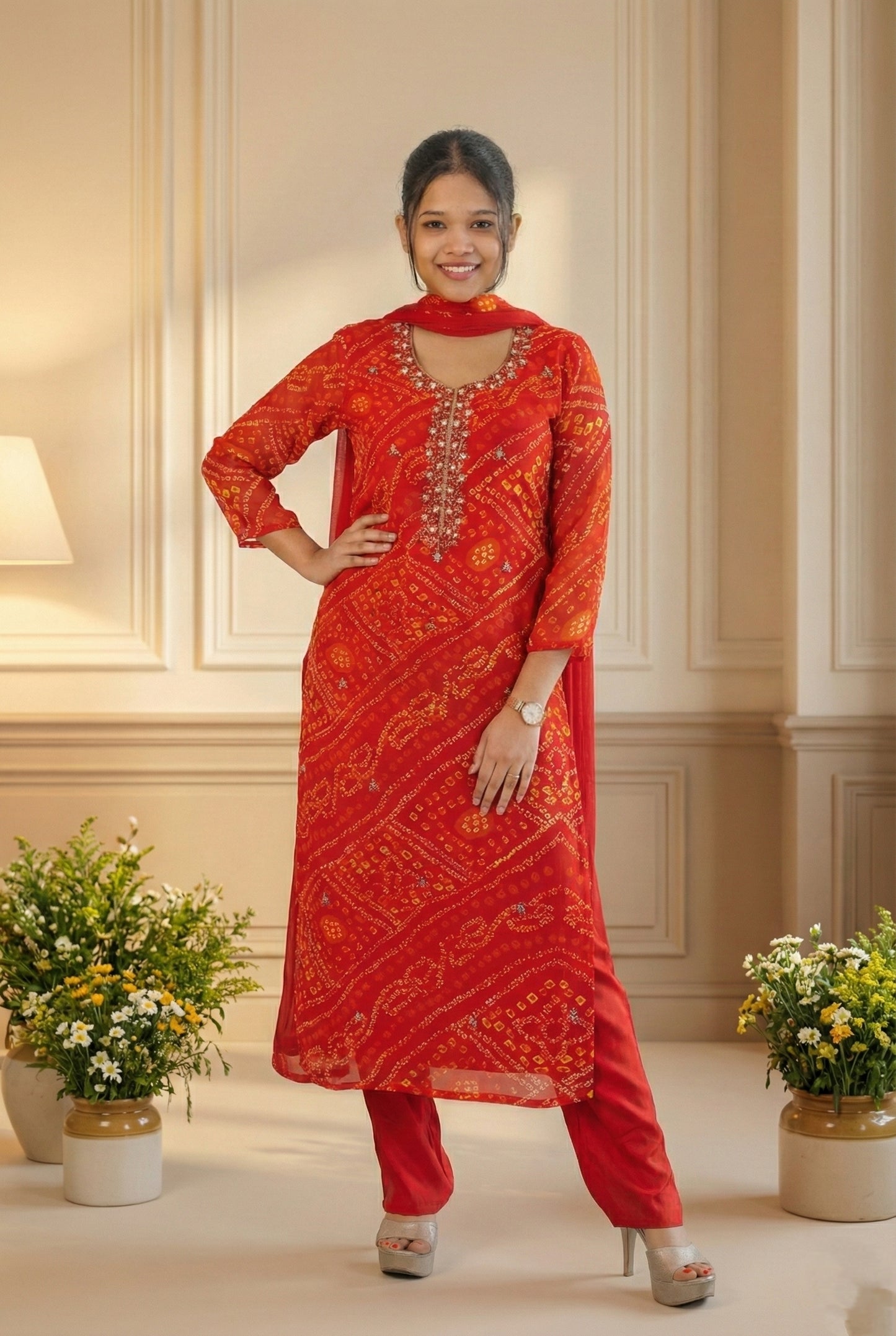 Red Bandhej