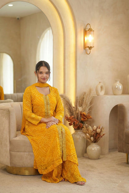 Yellow Bandhej