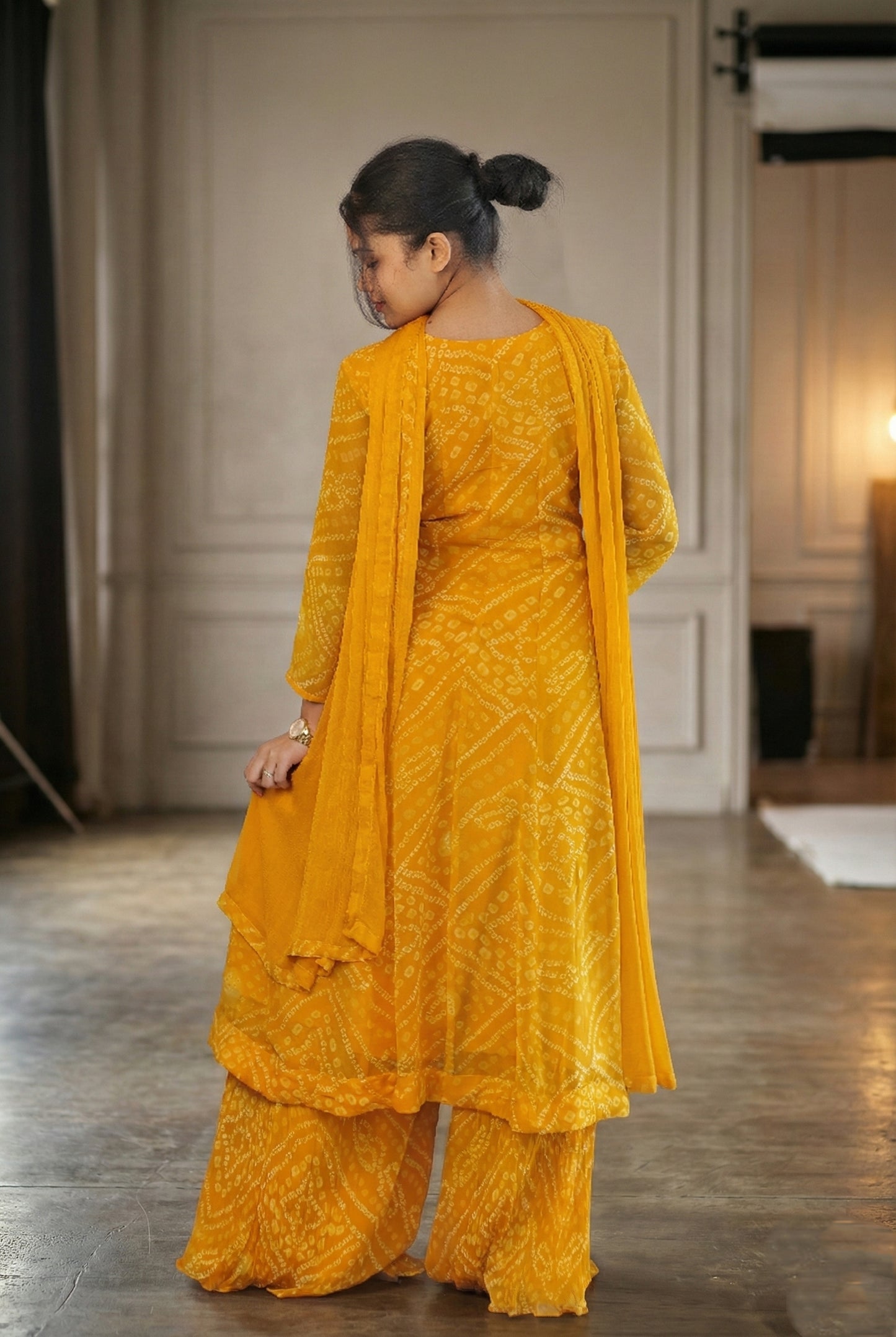 Yellow Bandhej