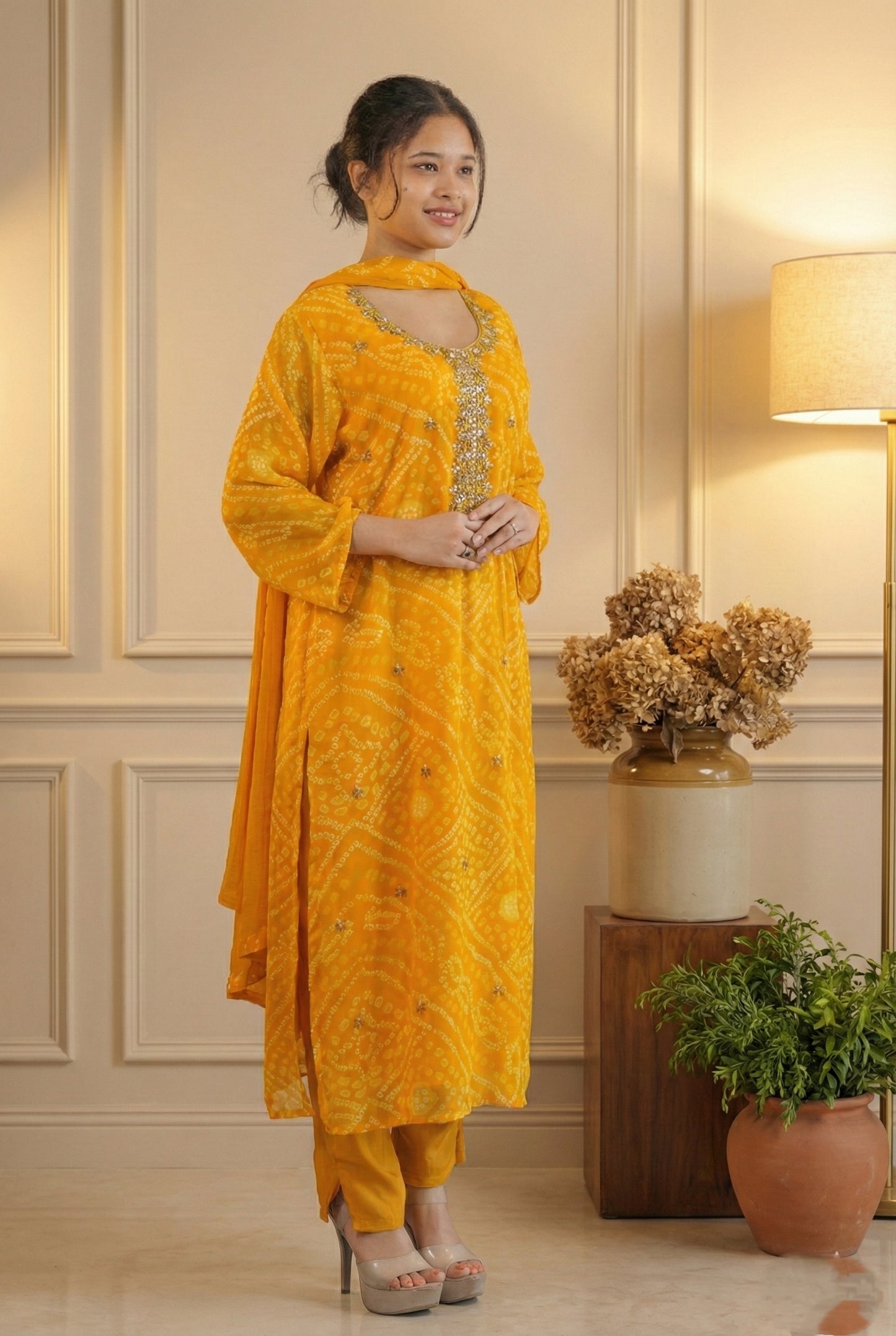 Yellow Bandhej