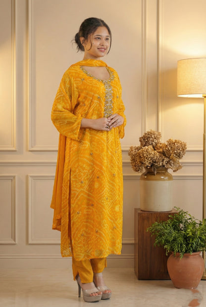 Yellow Bandhej