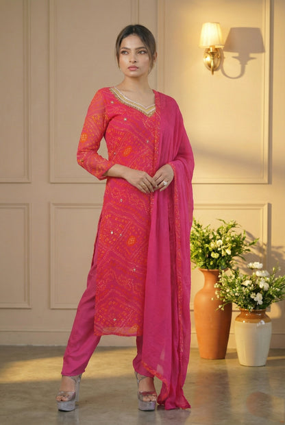 Pink Bandhej