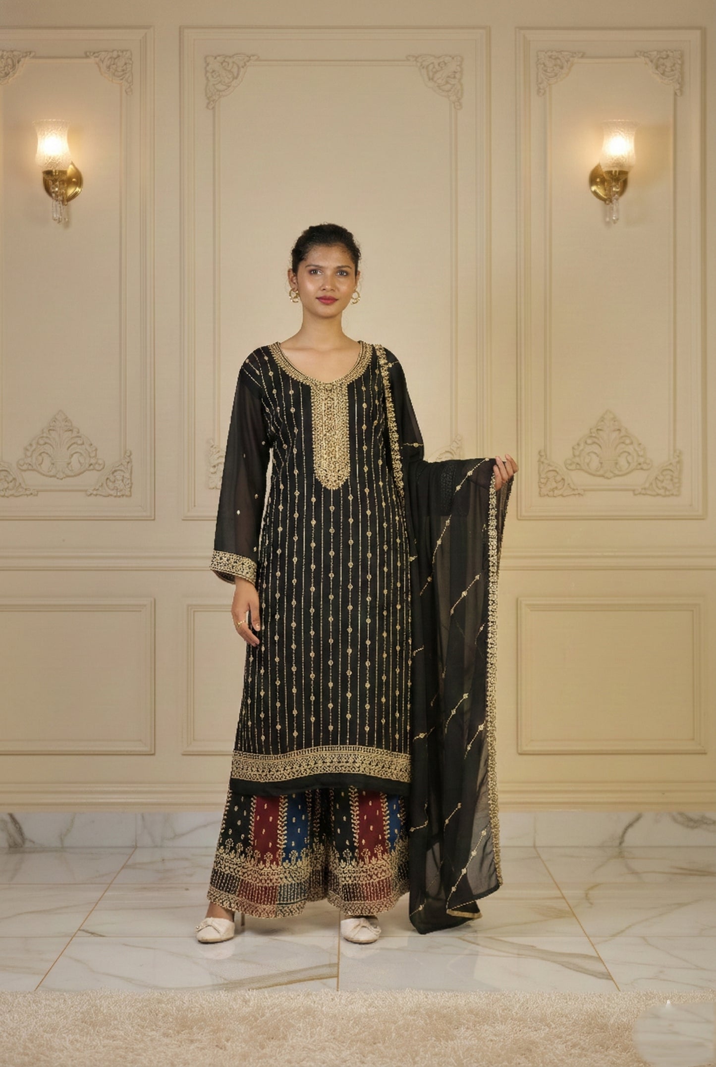 Green Sharara Suit