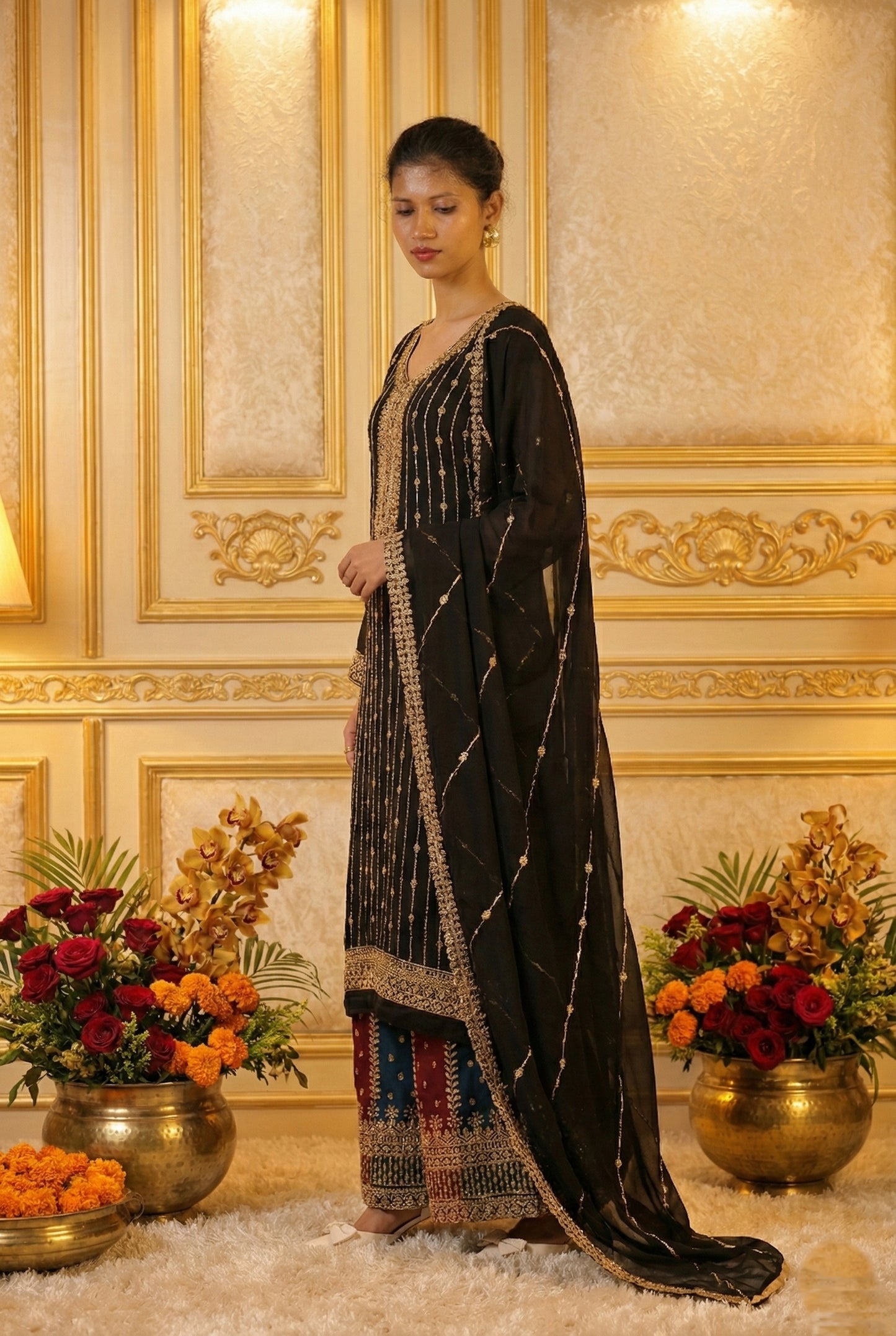 Green Sharara Suit