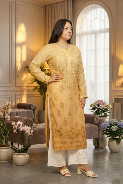 Yellow Chikankari Suit