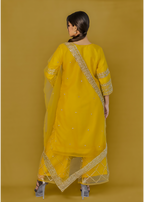 Straight embroidered kameez/kurta