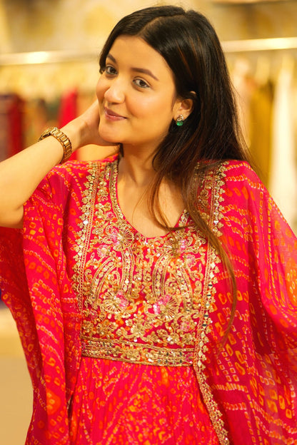 Noor-e-Rubab – Embroidered Cape Gown