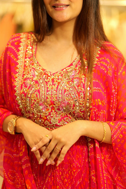 Noor-e-Rubab – Embroidered Cape Gown