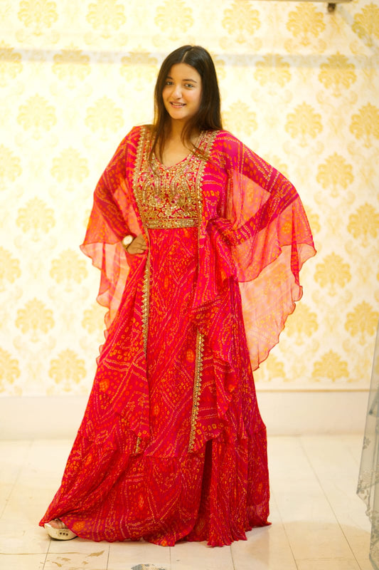 Noor-e-Rubab – Embroidered Cape Gown