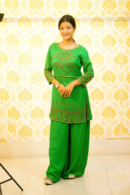 Zahra-E-Noor - Golden Embroidery Suit
