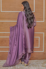 Mehroon Velvet Sharara Set
